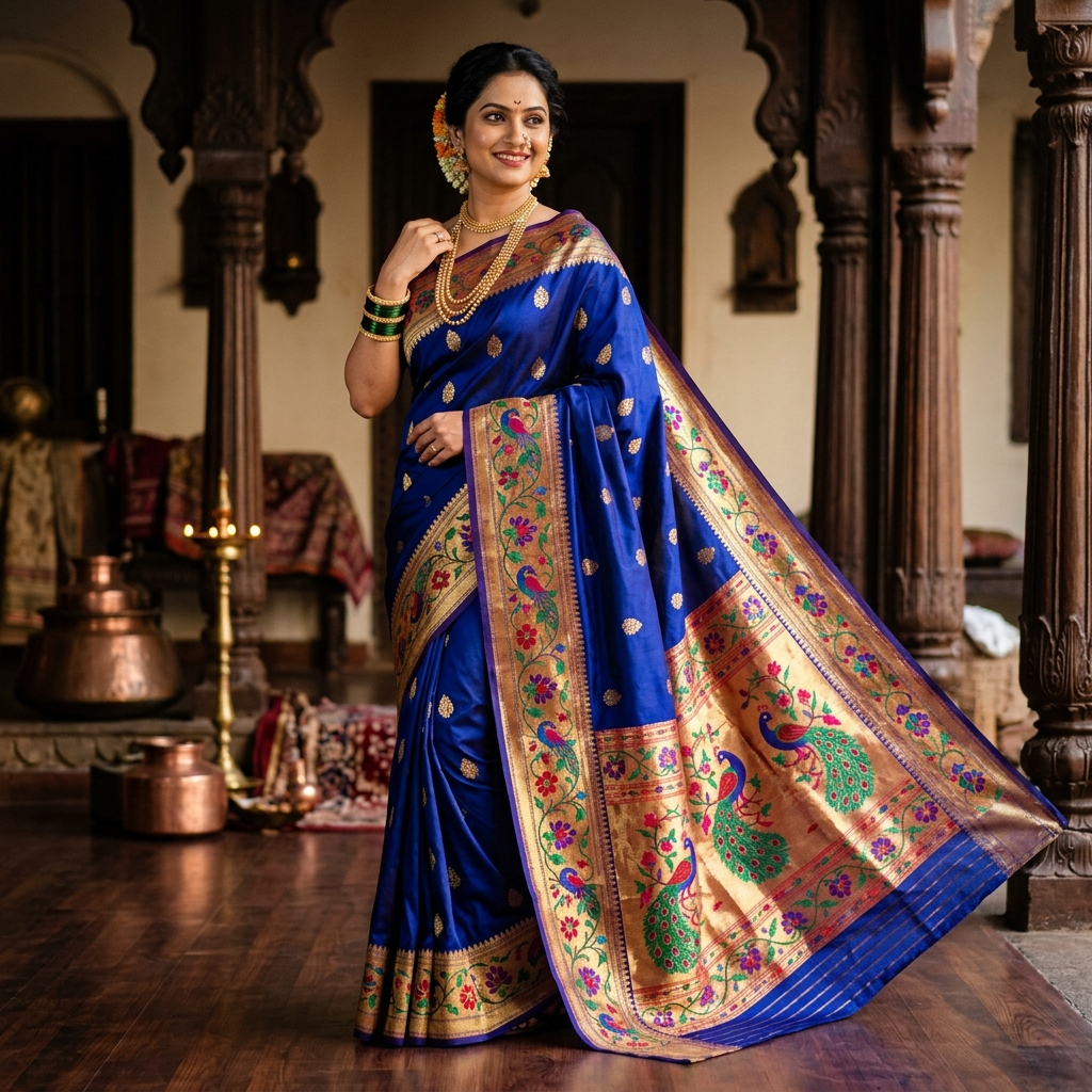 Paithani Maharashtrian Gold